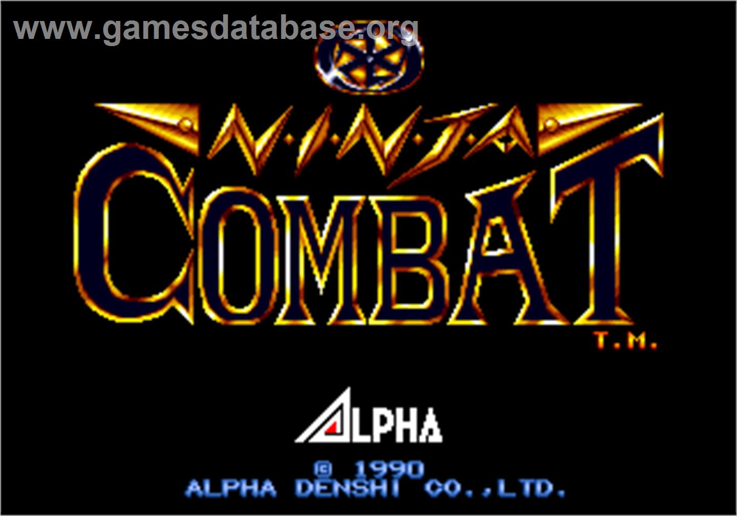 Ninja Combat - Arcade - Artwork - Title Screen