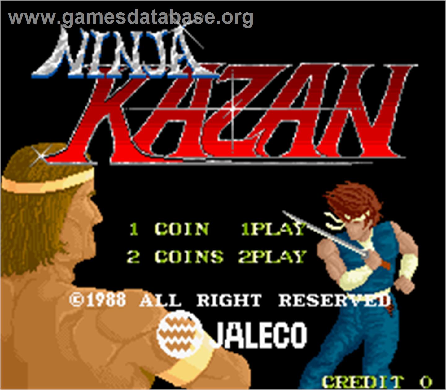 Ninja Kazan - Arcade - Artwork - Title Screen