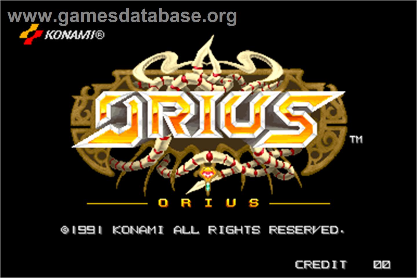 Orius - Arcade - Artwork - Title Screen
