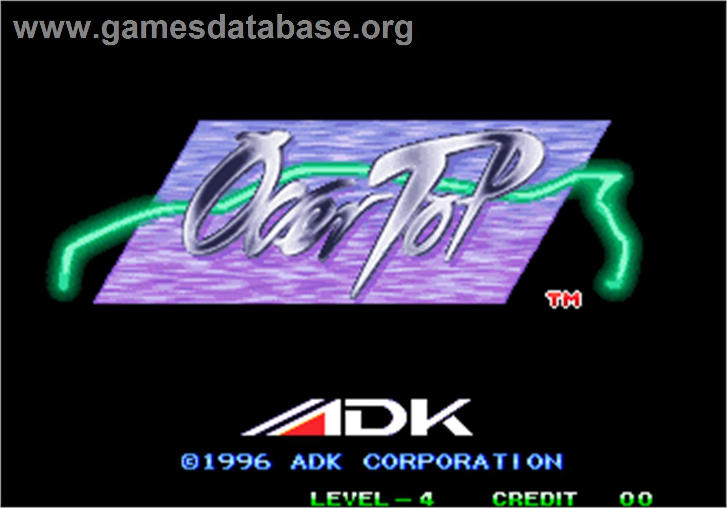 Over Top - Arcade - Artwork - Title Screen
