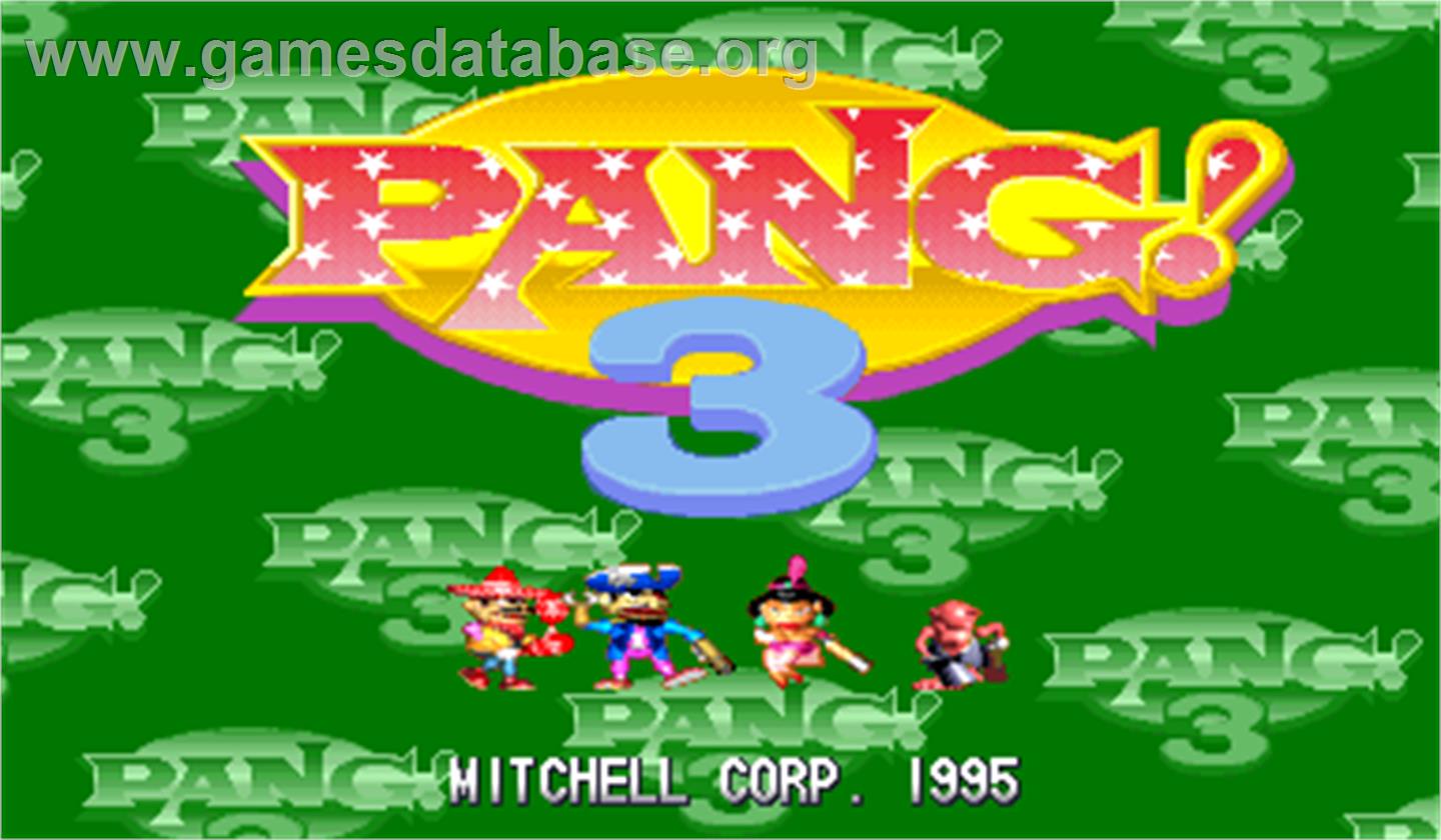 Pang! 3 - Arcade - Artwork - Title Screen