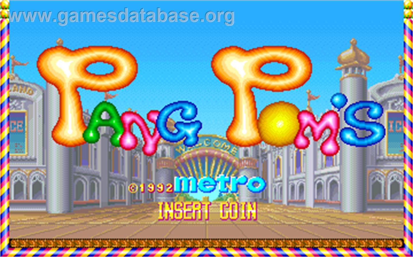 Pang Pom's - Arcade - Artwork - Title Screen