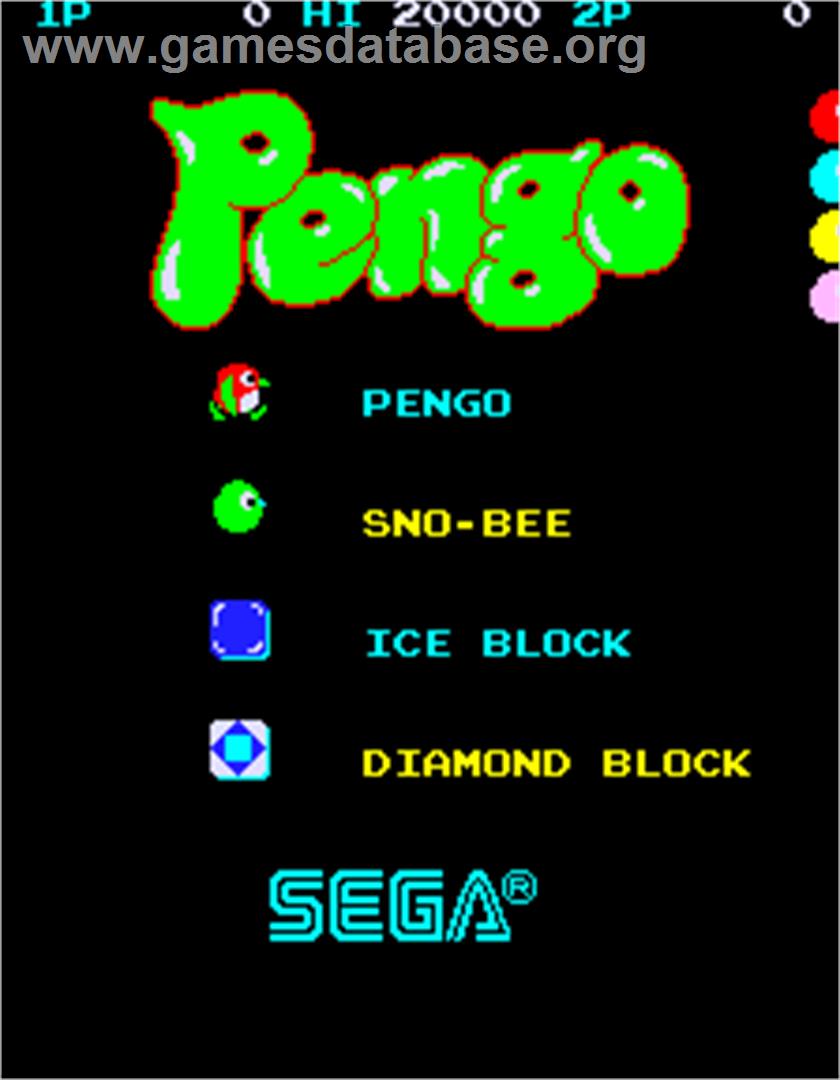 Pengo - Arcade - Artwork - Title Screen