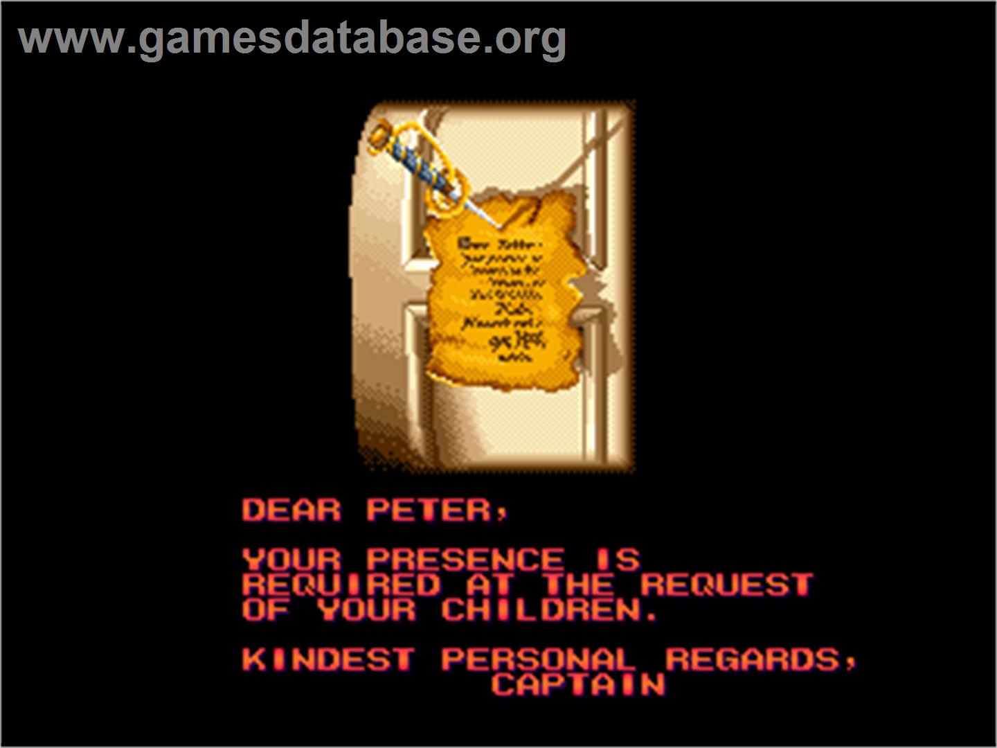 Peter Pan - Arcade - Artwork - Title Screen