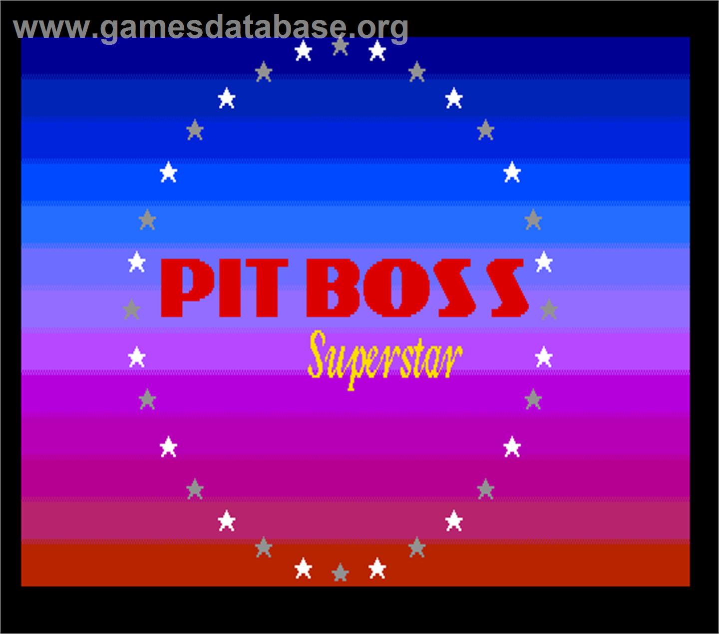 Pit Boss Superstar - Arcade - Artwork - Title Screen