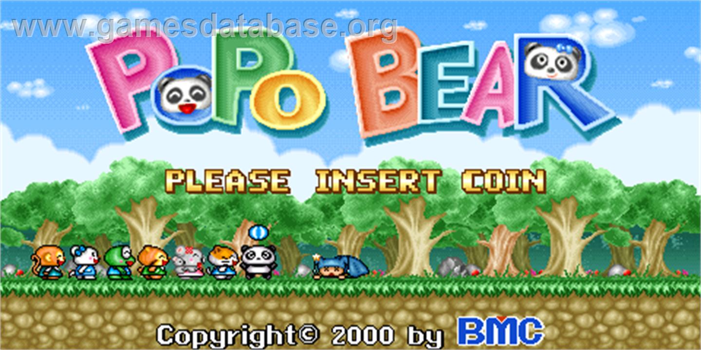 PoPo Bear - Arcade - Artwork - Title Screen