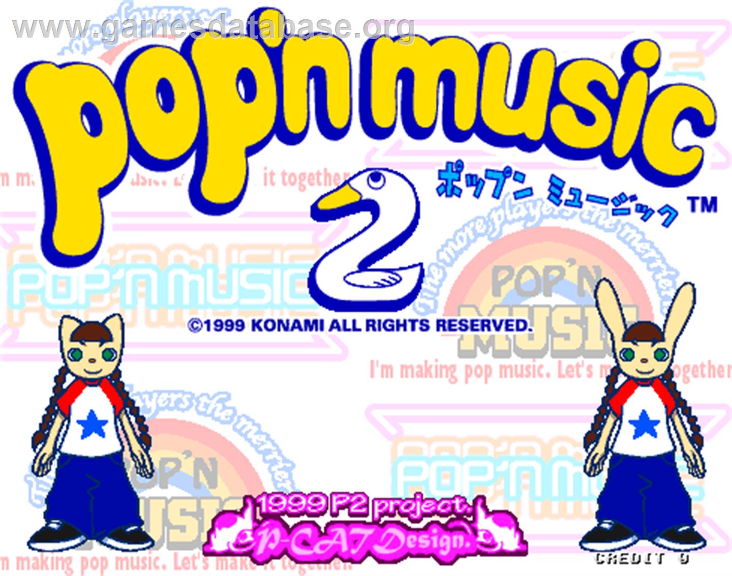 Pop'n Music 2 - Arcade - Artwork - Title Screen