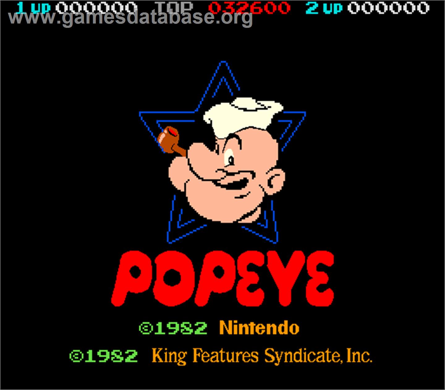 Popeye - Arcade - Artwork - Title Screen