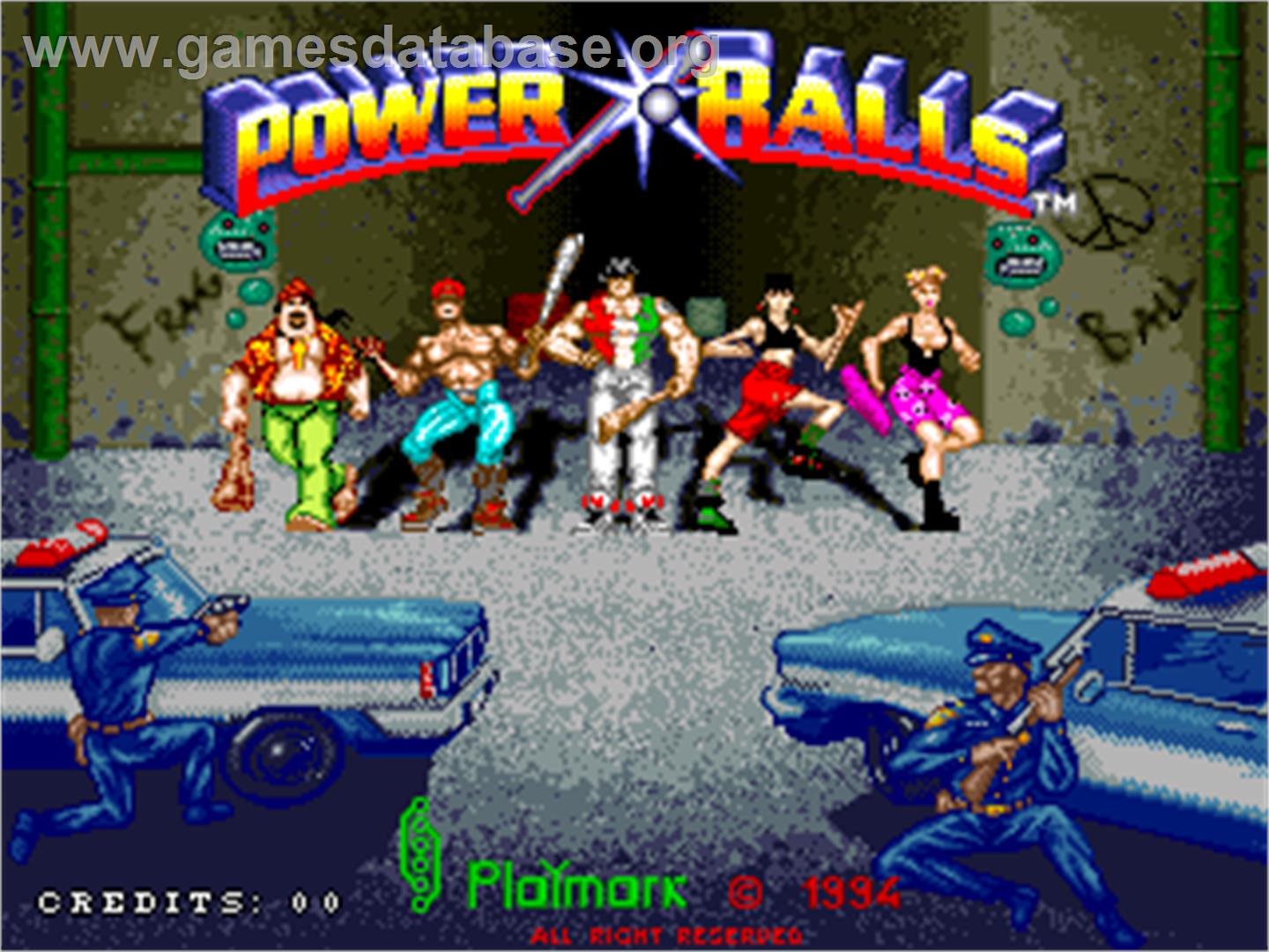 Power Balls - Arcade - Artwork - Title Screen
