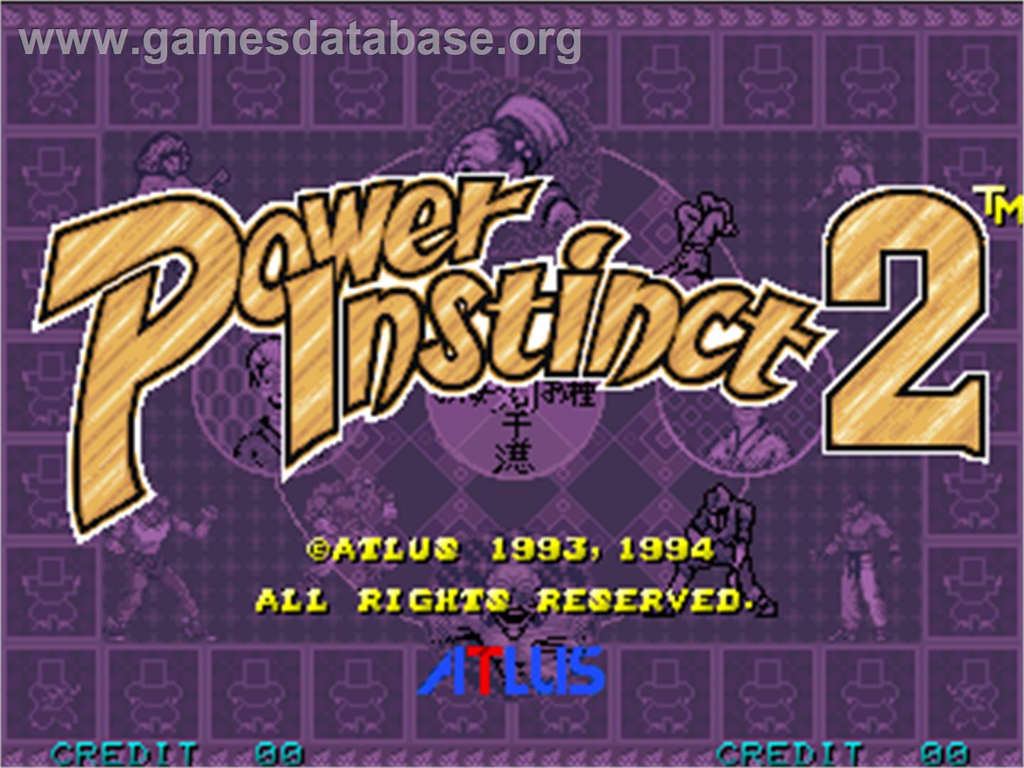 Power Instinct 2 - Arcade - Artwork - Title Screen