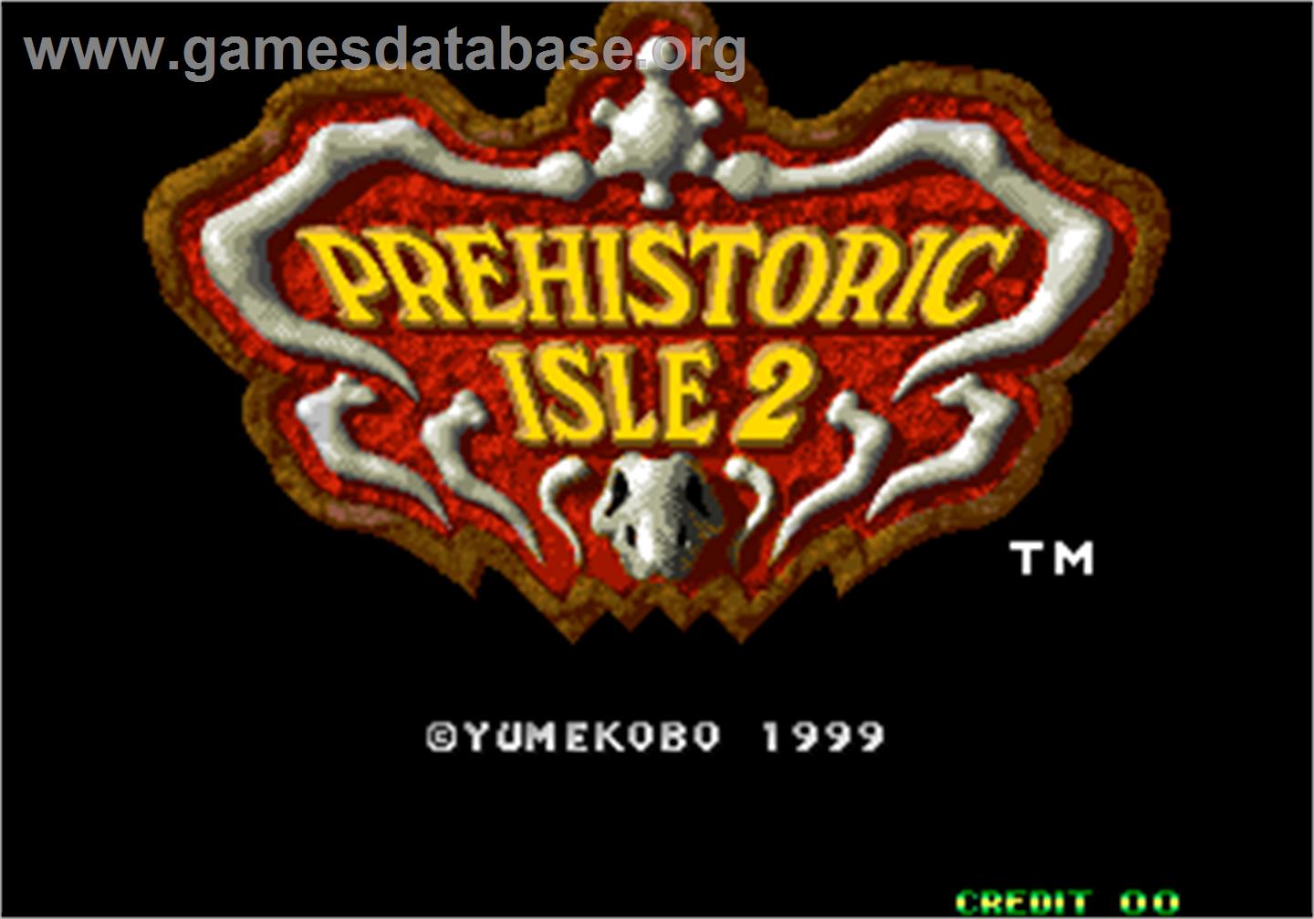 Prehistoric Isle 2 - Arcade - Artwork - Title Screen