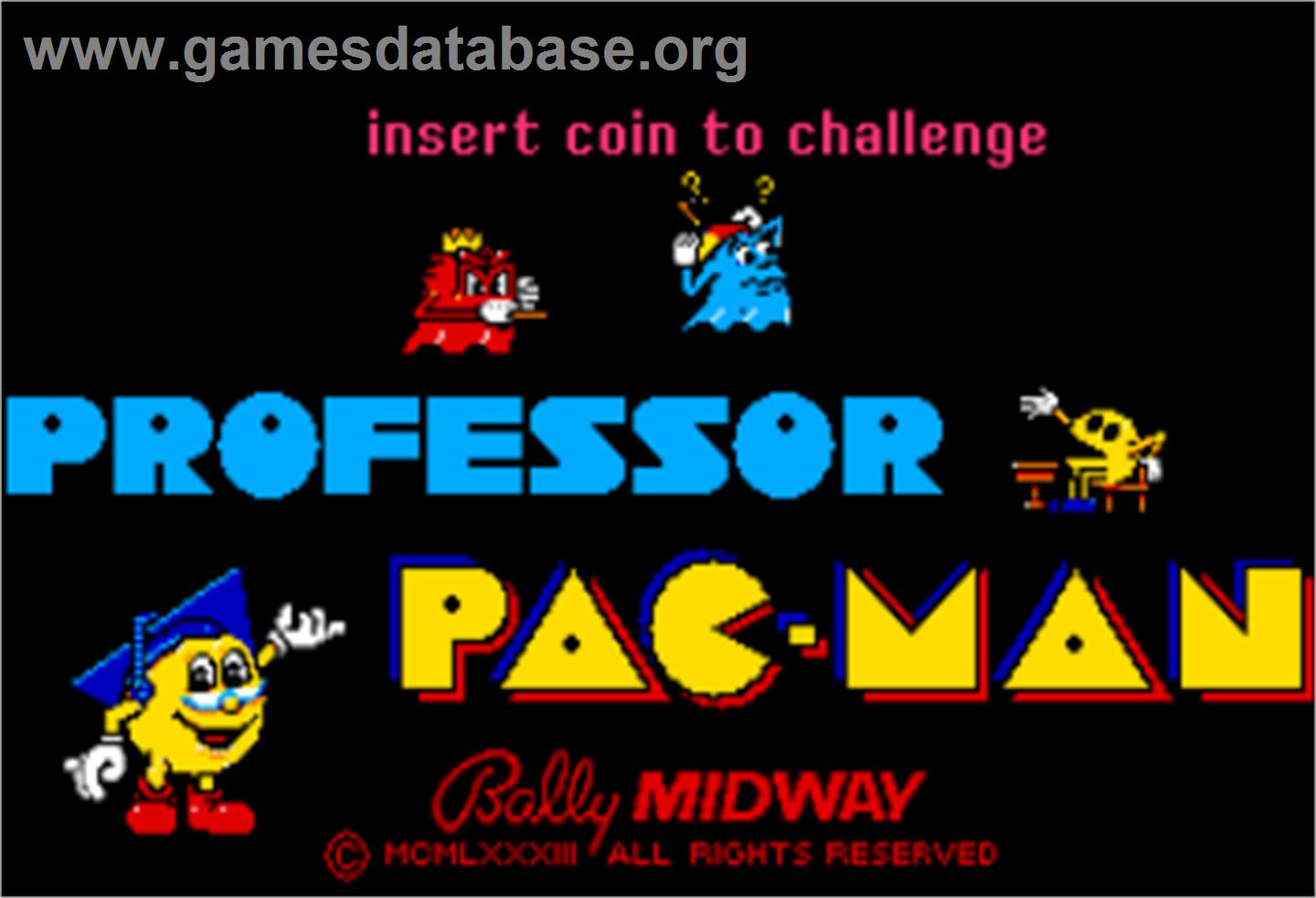 Professor Pac-Man - Arcade - Artwork - Title Screen
