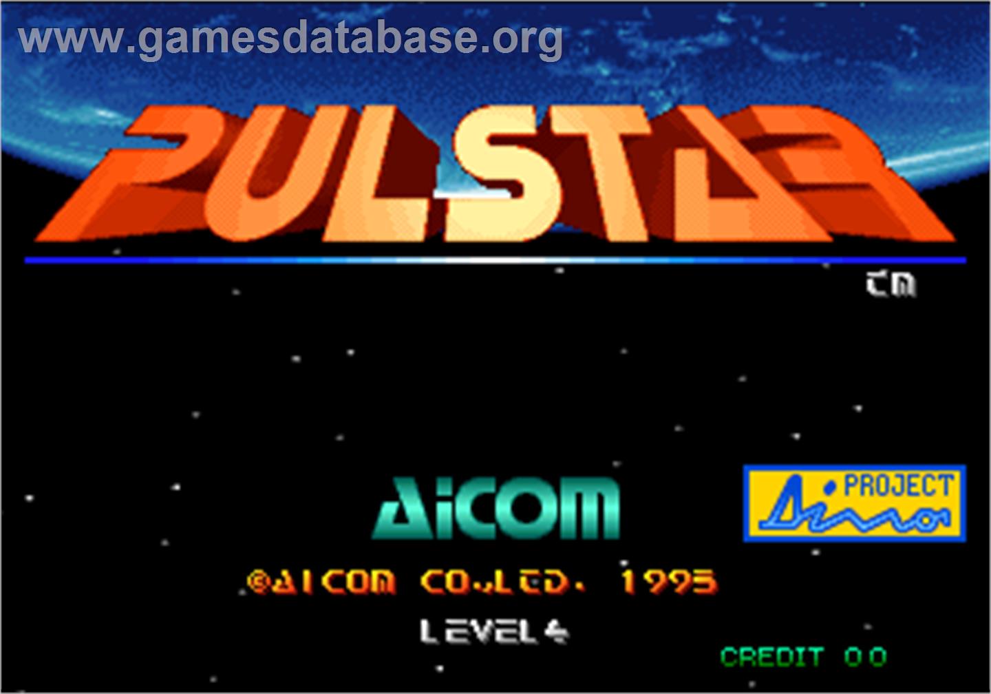 Pulstar - Arcade - Artwork - Title Screen