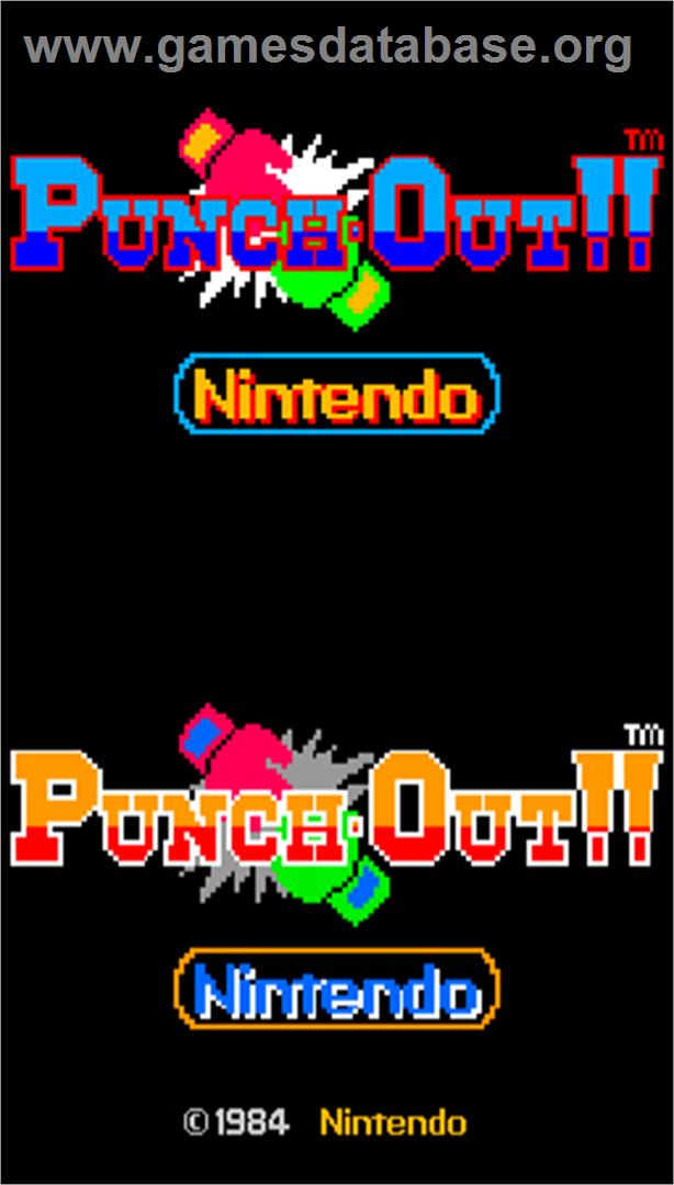 Punch-Out!! - Arcade - Artwork - Title Screen
