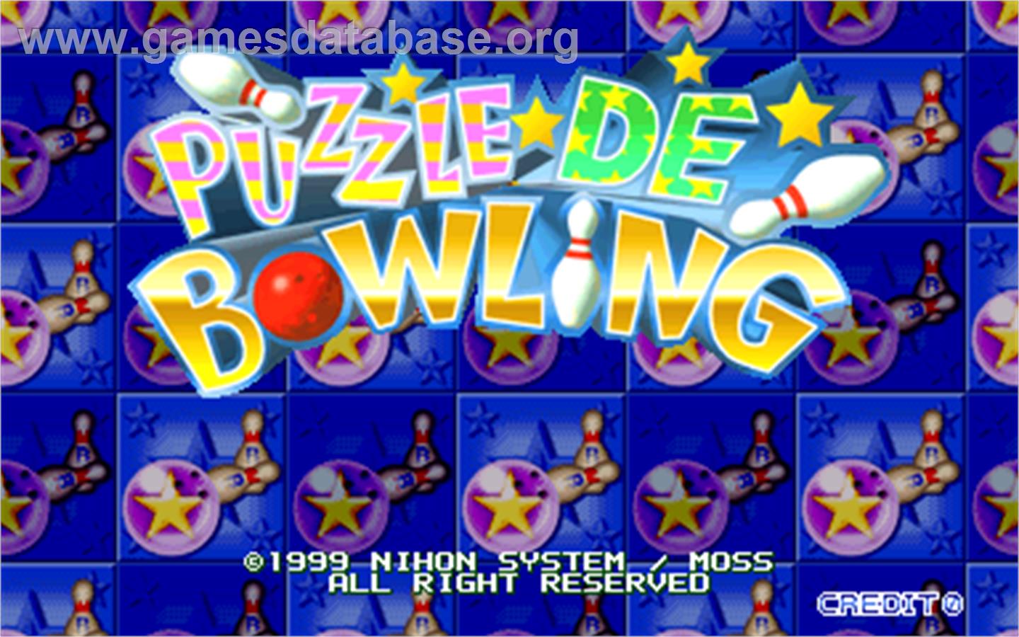Puzzle De Bowling - Arcade - Artwork - Title Screen