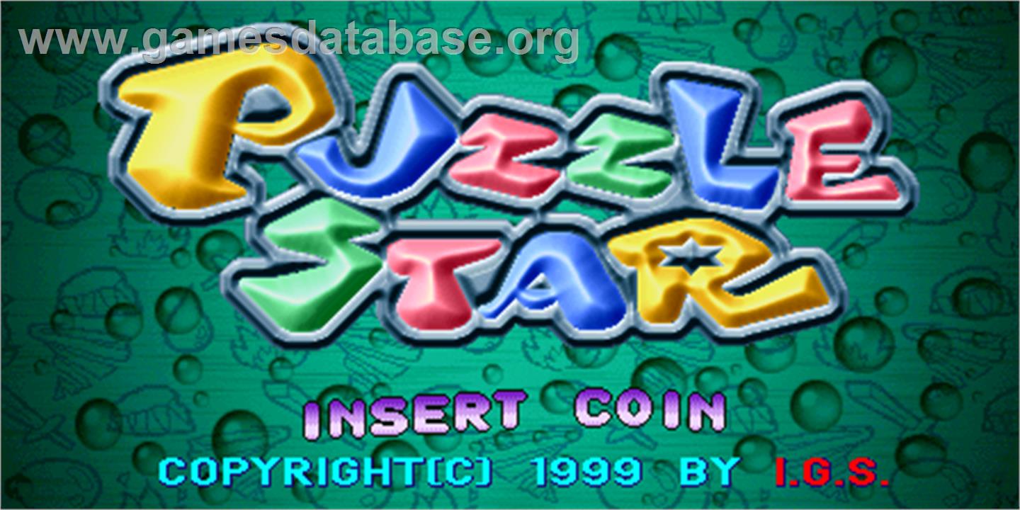 Puzzle Star - Arcade - Artwork - Title Screen