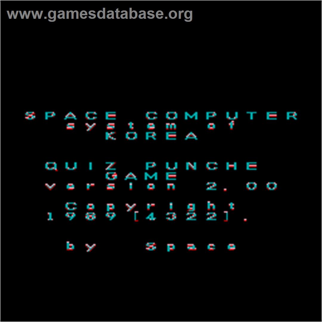 Quiz Punch 2 - Arcade - Artwork - Title Screen