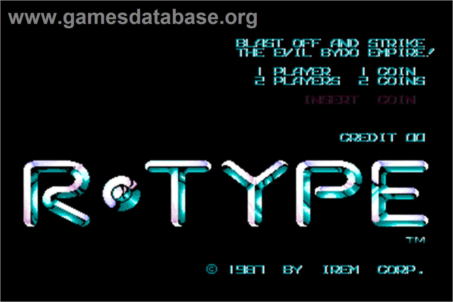 R-Type - Arcade - Artwork - Title Screen
