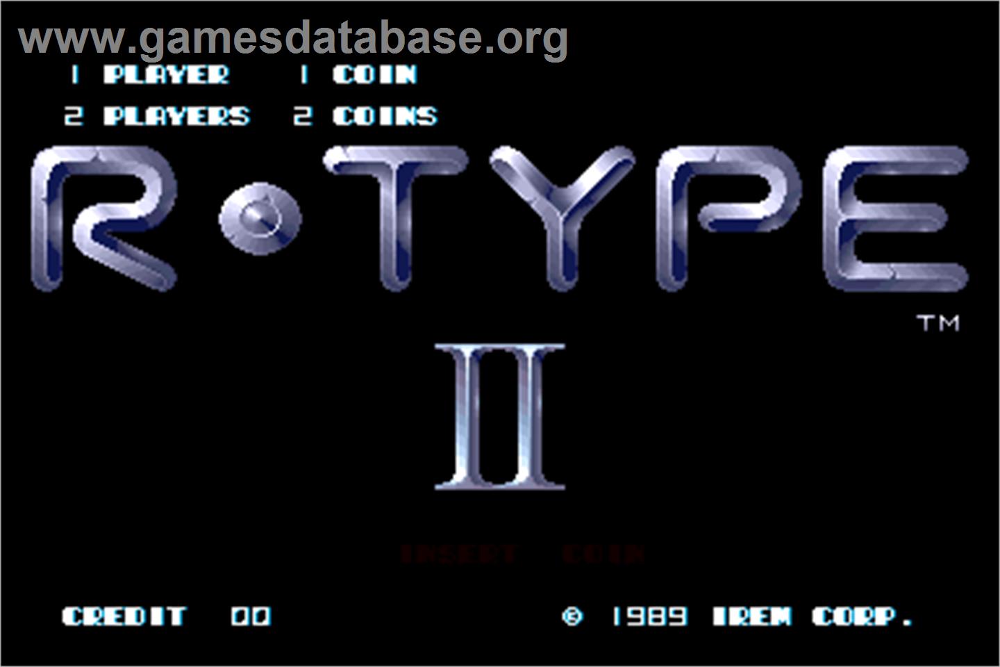 R-Type II - Arcade - Artwork - Title Screen
