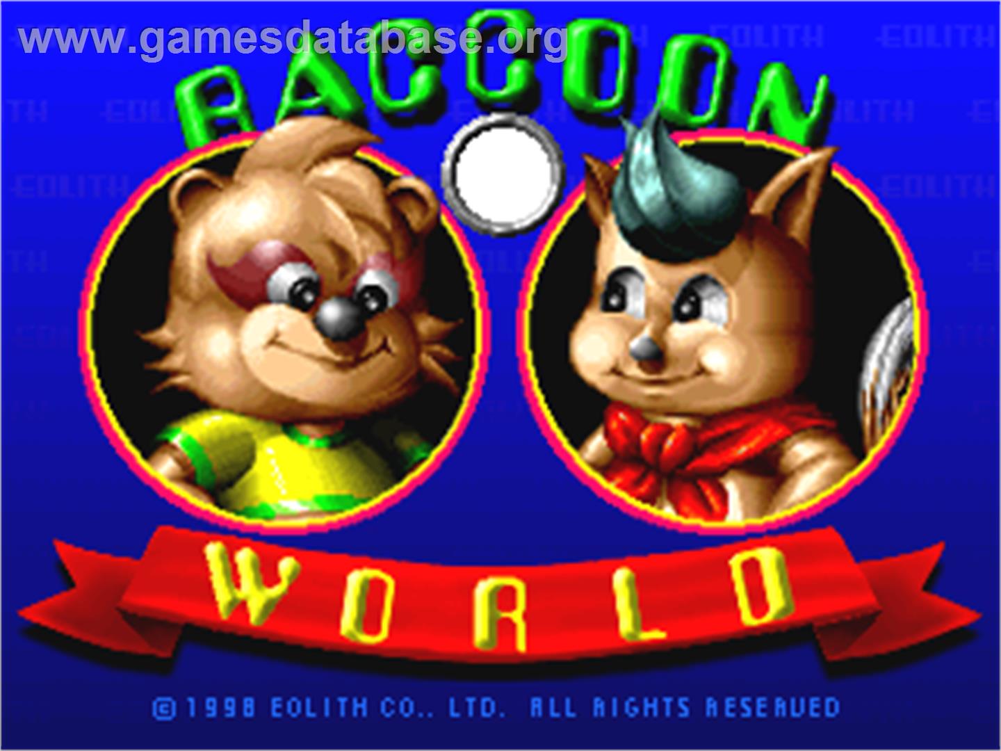 Raccoon World - Arcade - Artwork - Title Screen
