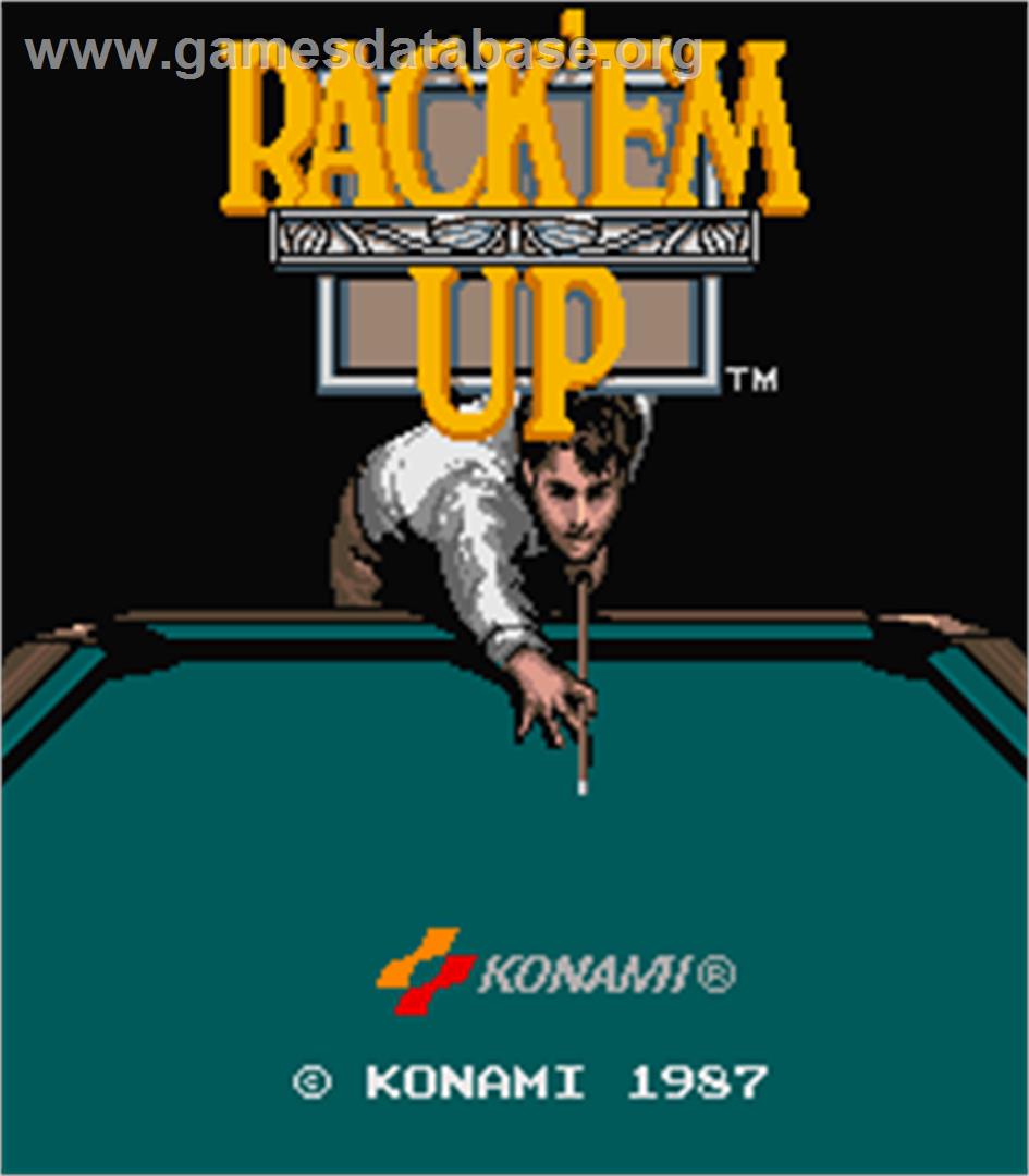 Rack 'em Up - Arcade - Artwork - Title Screen