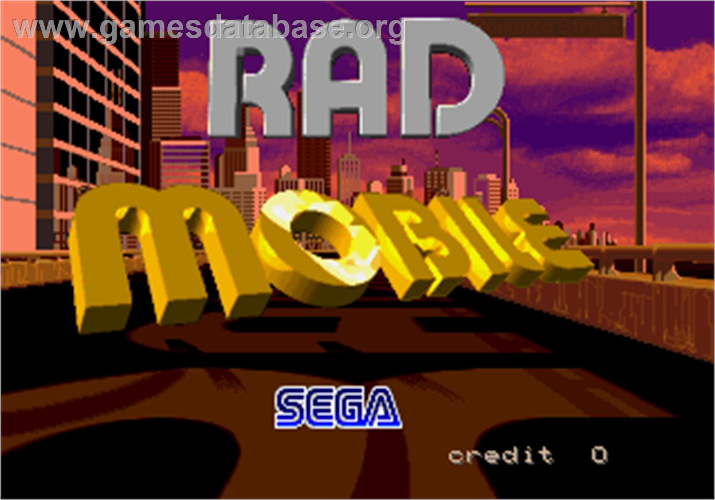 Rad Mobile - Arcade - Artwork - Title Screen