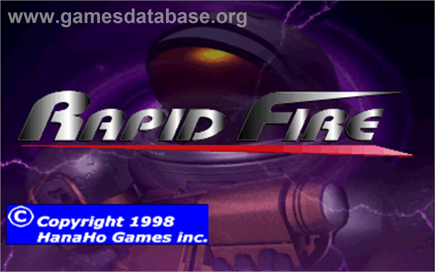 Rapid Fire v1.0 - Arcade - Artwork - Title Screen
