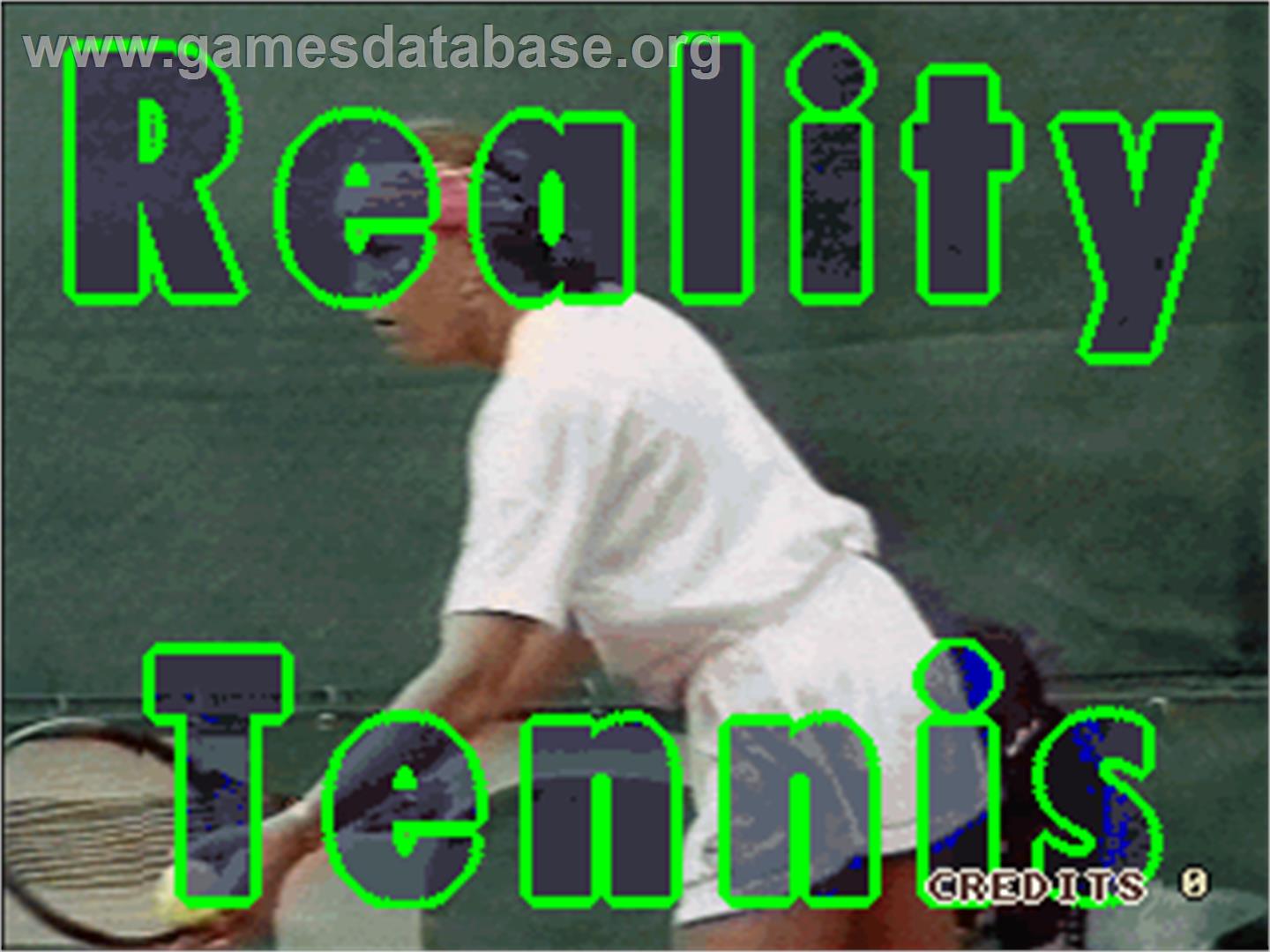 Reality Tennis - Arcade - Artwork - Title Screen