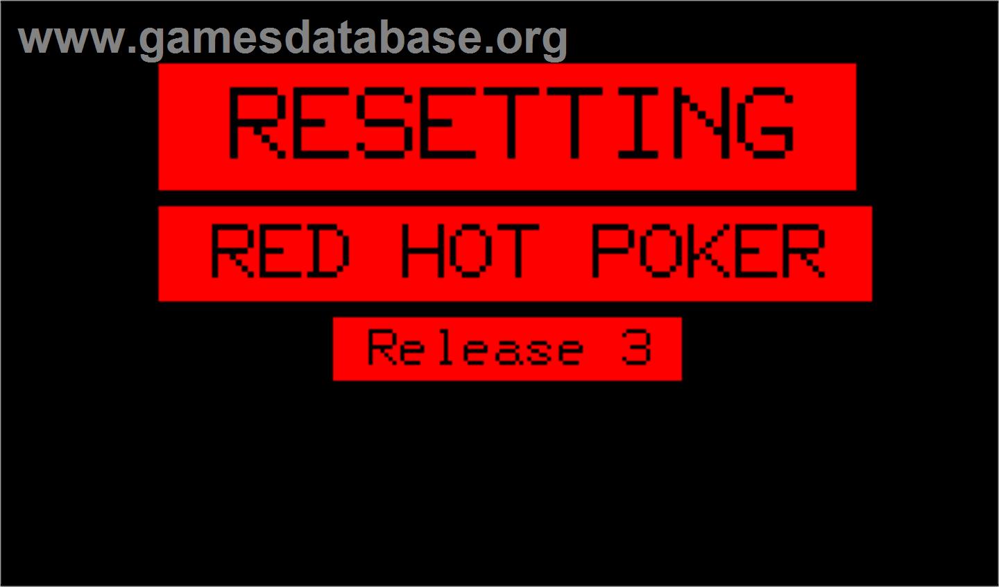 Red Hot Poker - Arcade - Artwork - Title Screen