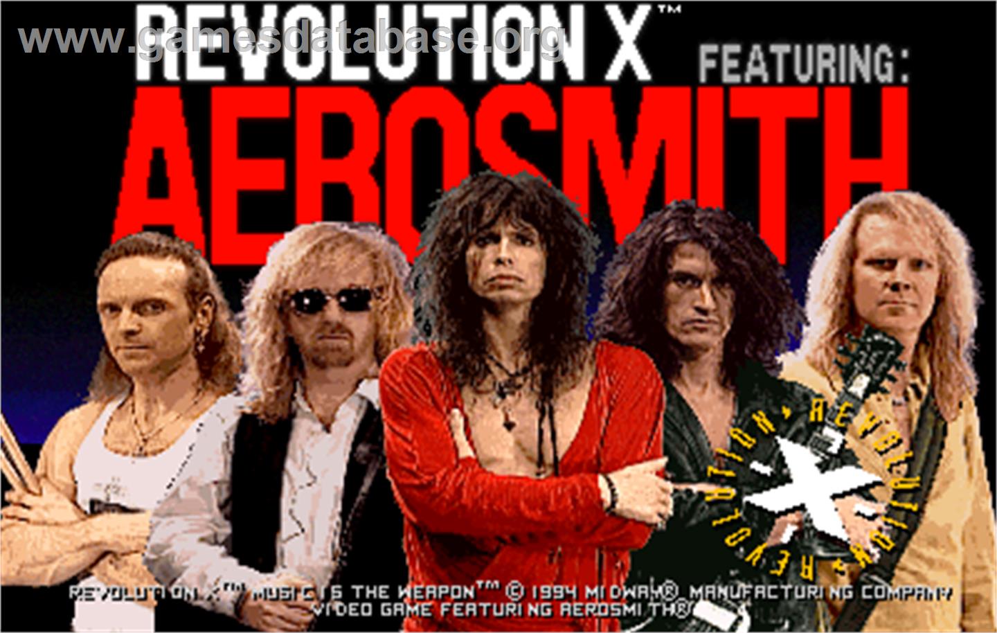 Revolution X - Arcade - Artwork - Title Screen