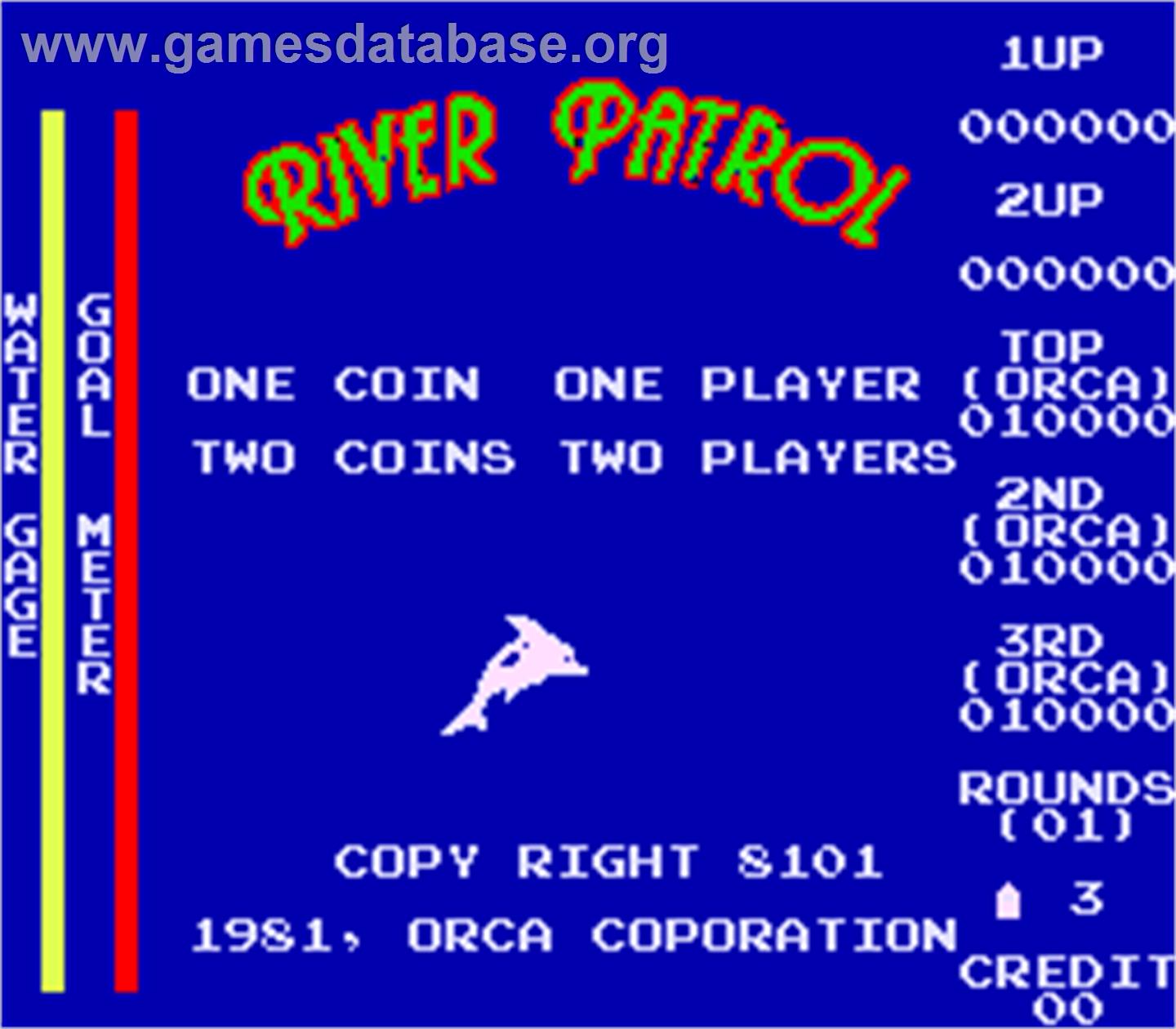 River Patrol - Arcade - Artwork - Title Screen