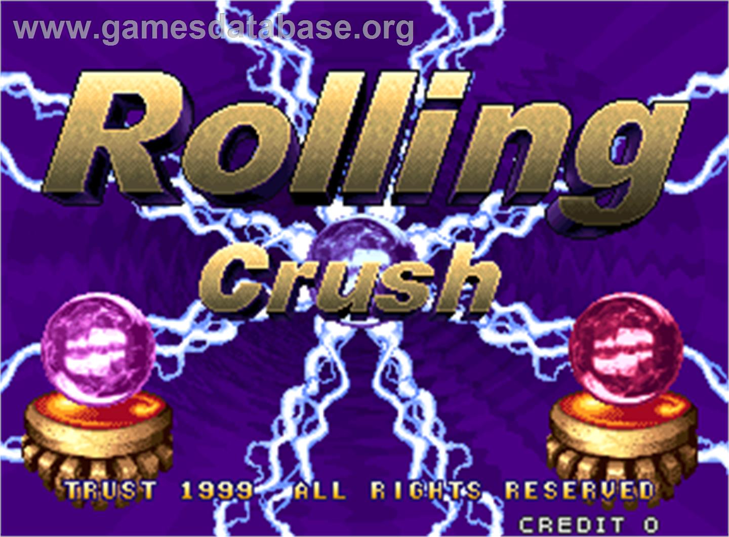 Rolling Crush - Arcade - Artwork - Title Screen