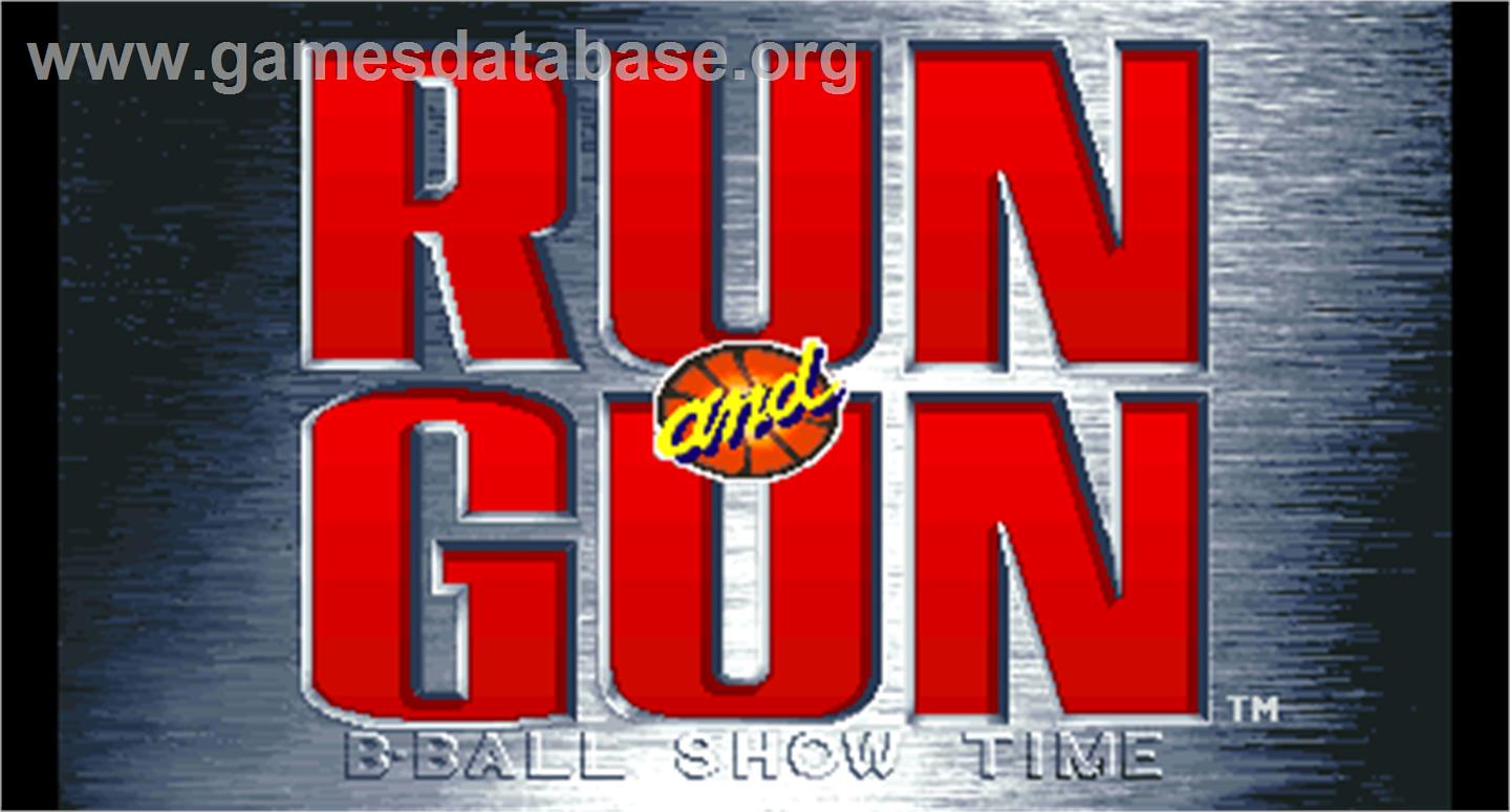 Run and Gun - Arcade - Artwork - Title Screen