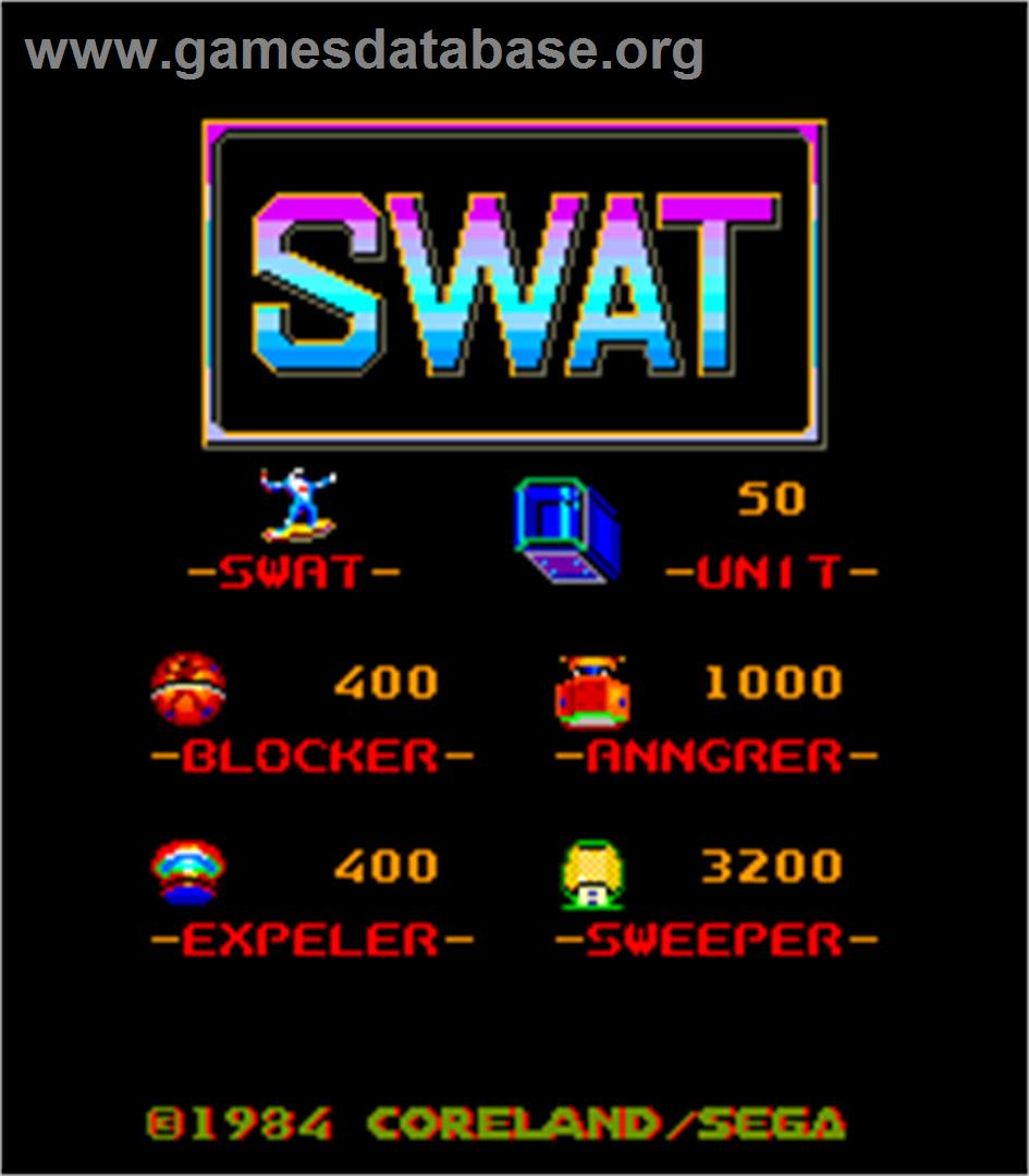 SWAT - Arcade - Artwork - Title Screen