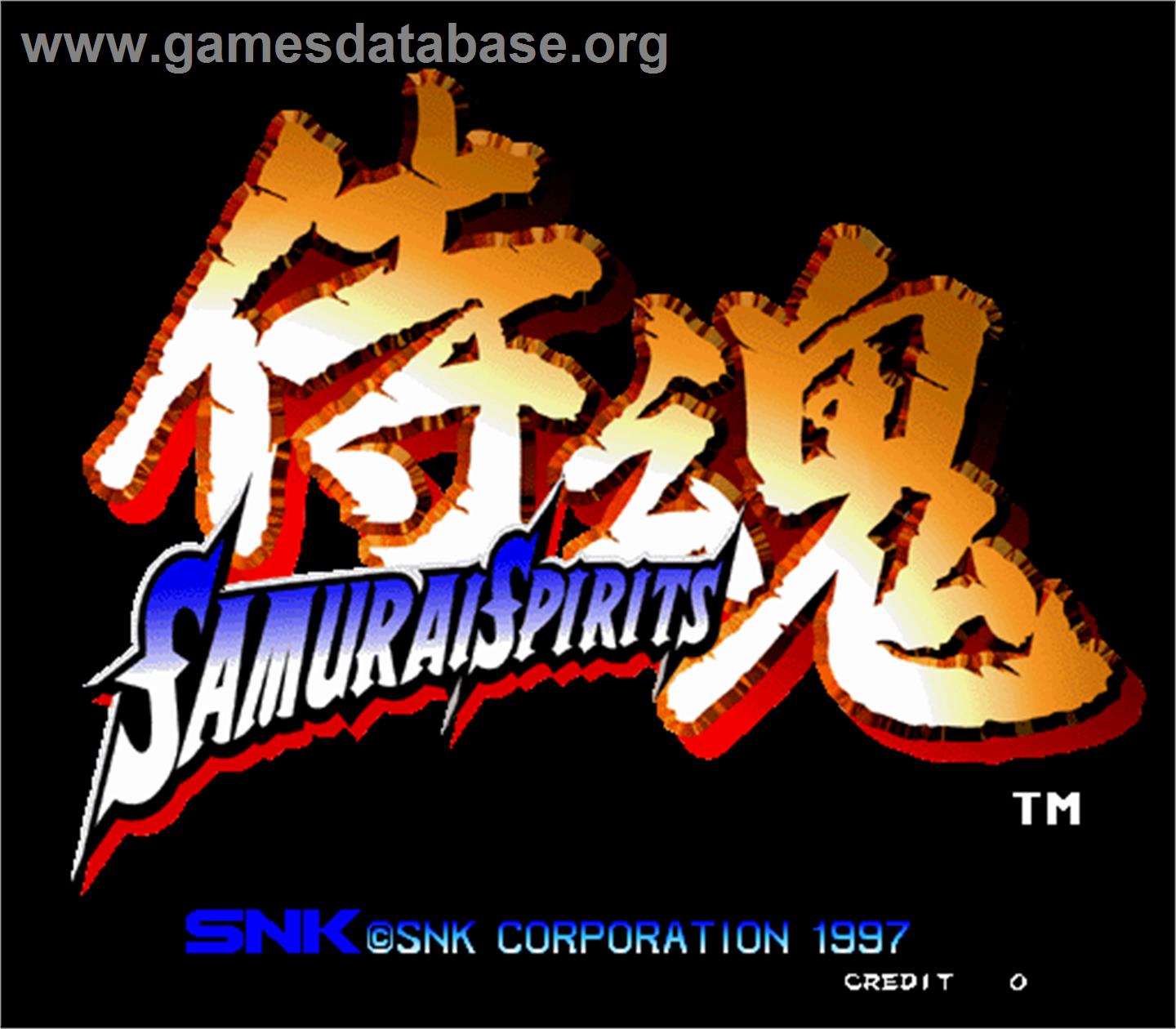 Samurai Shodown 64 / Samurai Spirits 64 - Arcade - Artwork - Title Screen