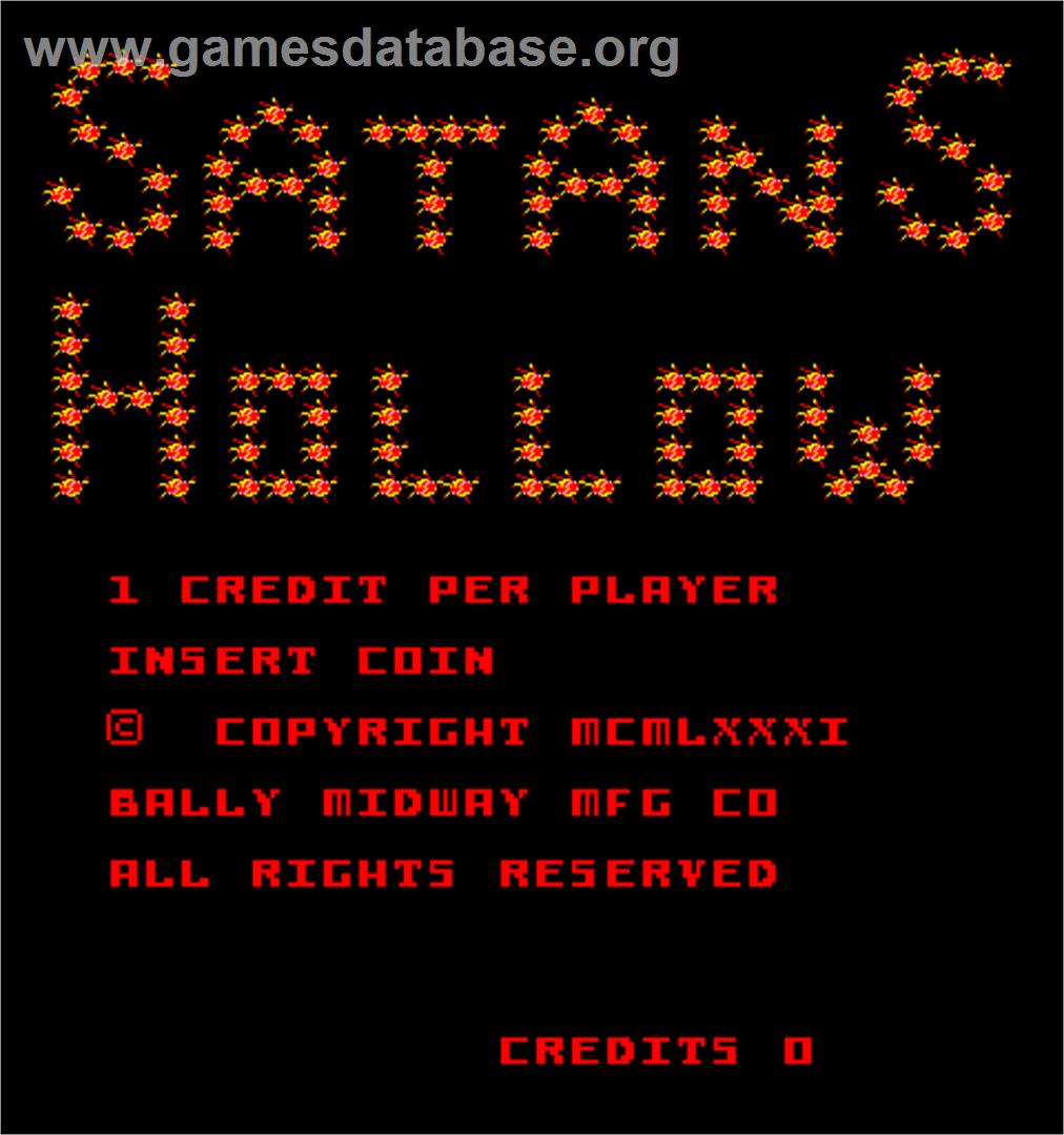 Satan's Hollow - Arcade - Artwork - Title Screen