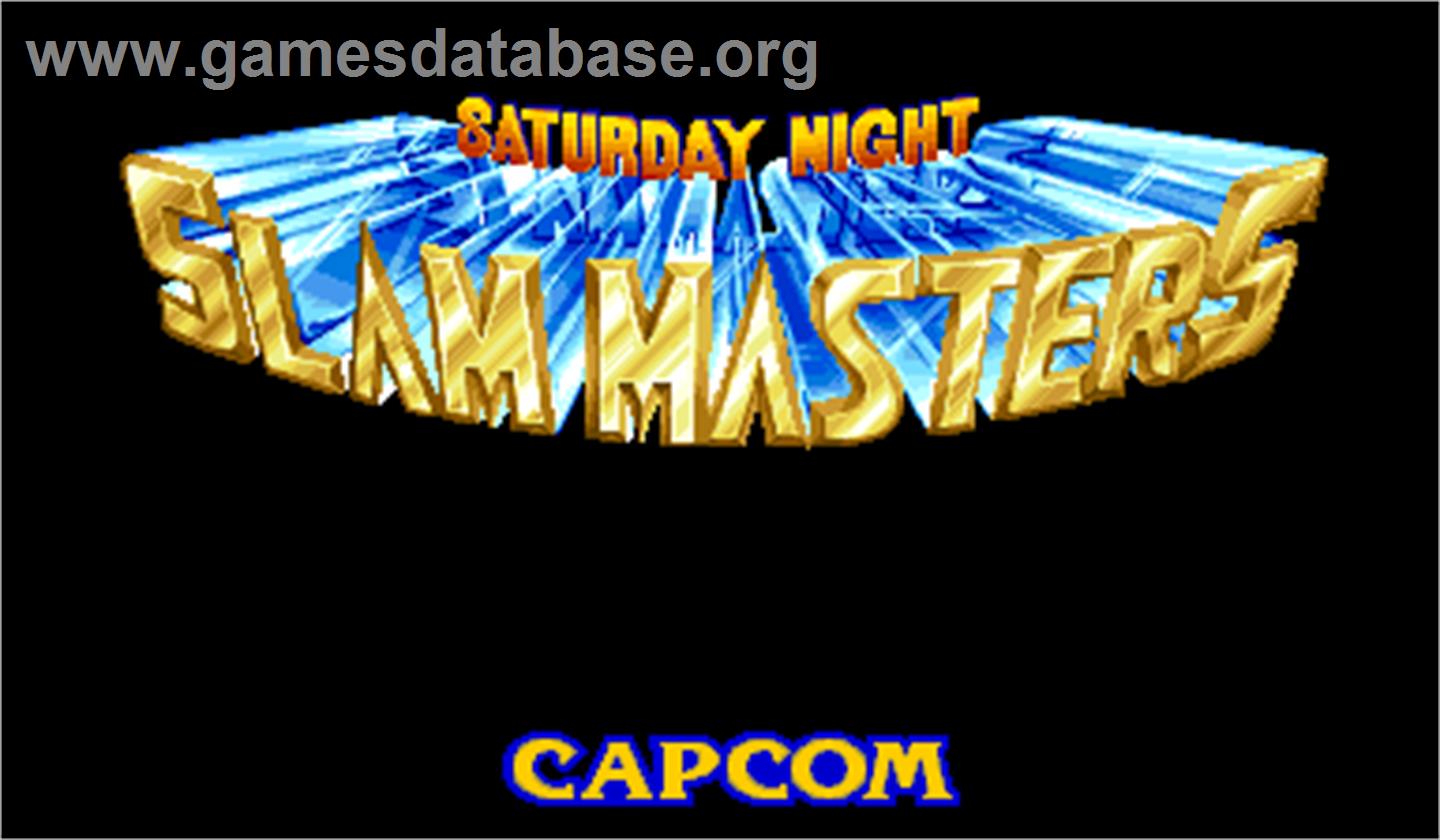 Saturday Night Slam Masters - Arcade - Artwork - Title Screen