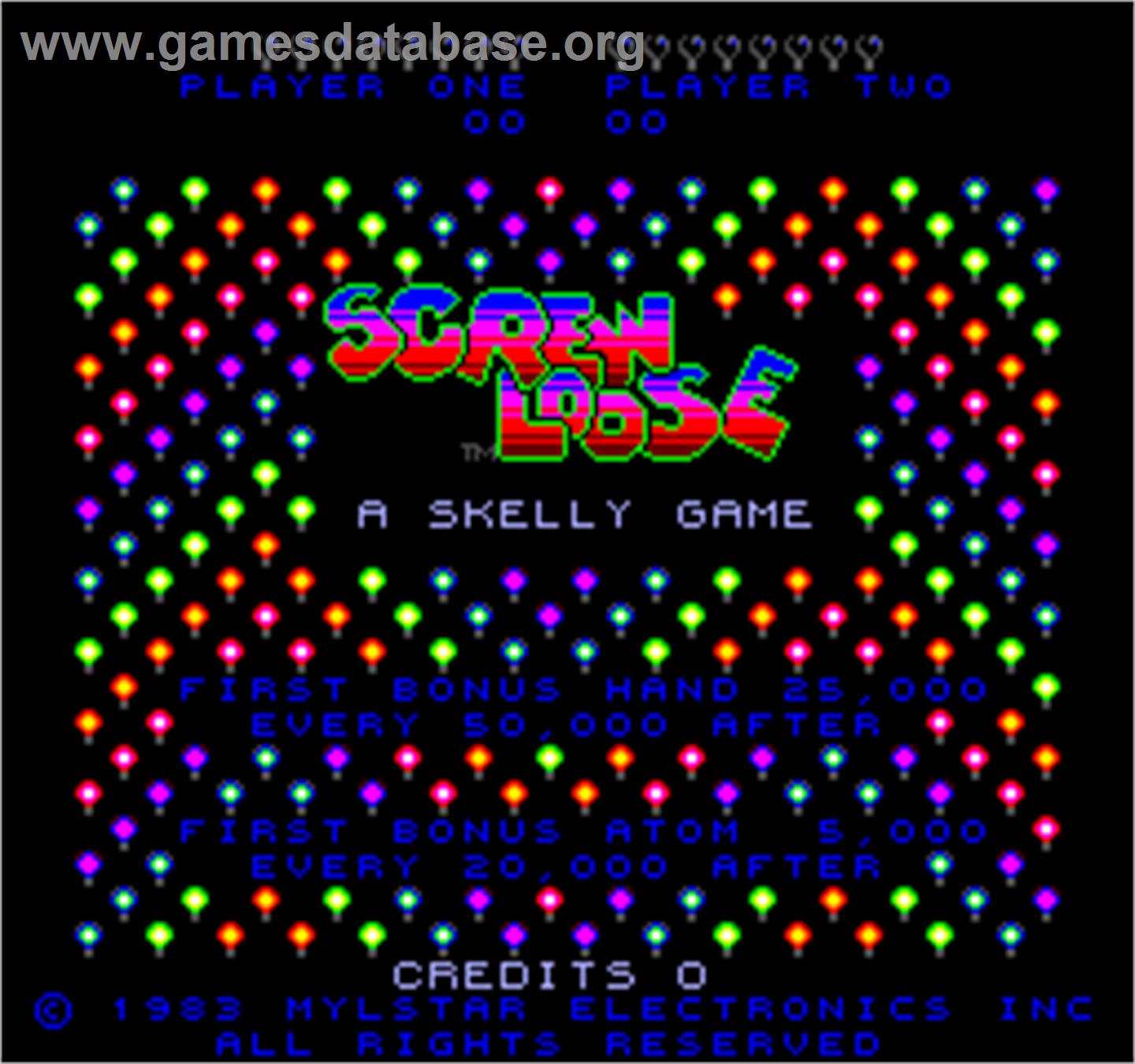 Screw Loose - Arcade - Artwork - Title Screen