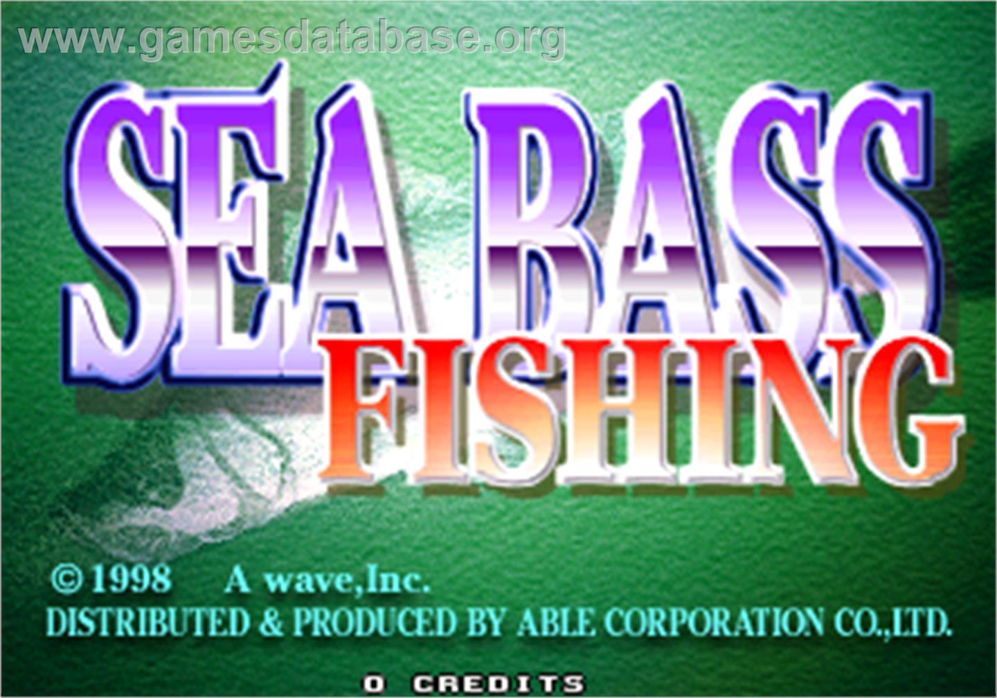 Sea Bass Fishing - Arcade - Artwork - Title Screen
