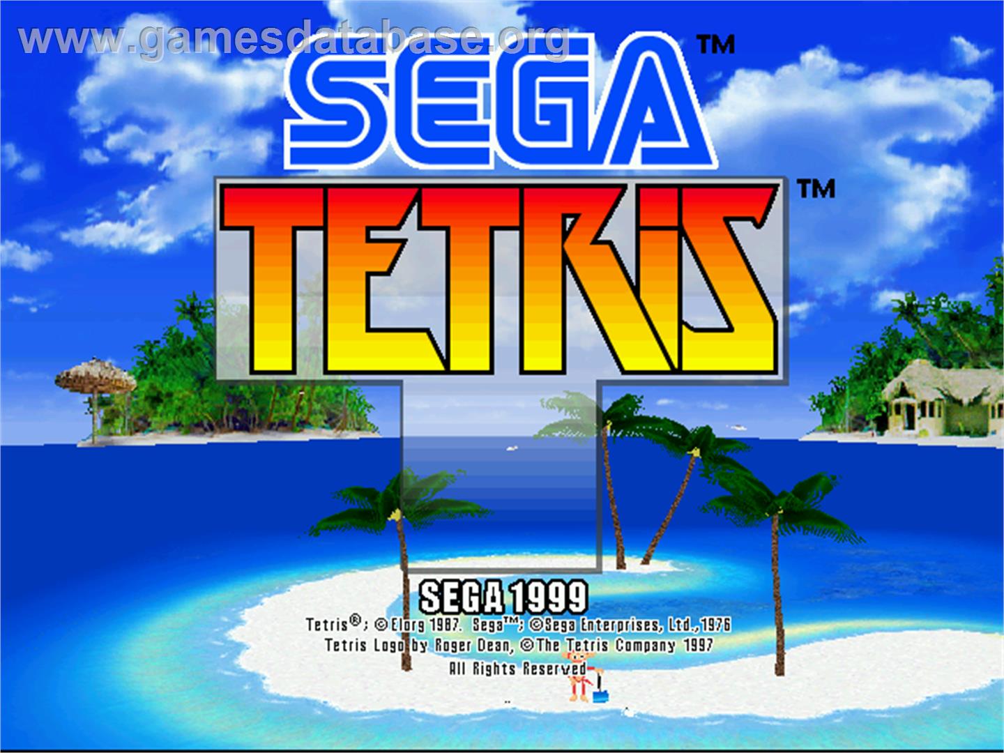 Sega Tetris - Arcade - Artwork - Title Screen