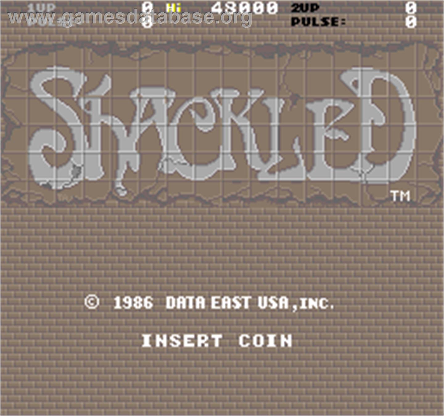 Shackled - Arcade - Artwork - Title Screen