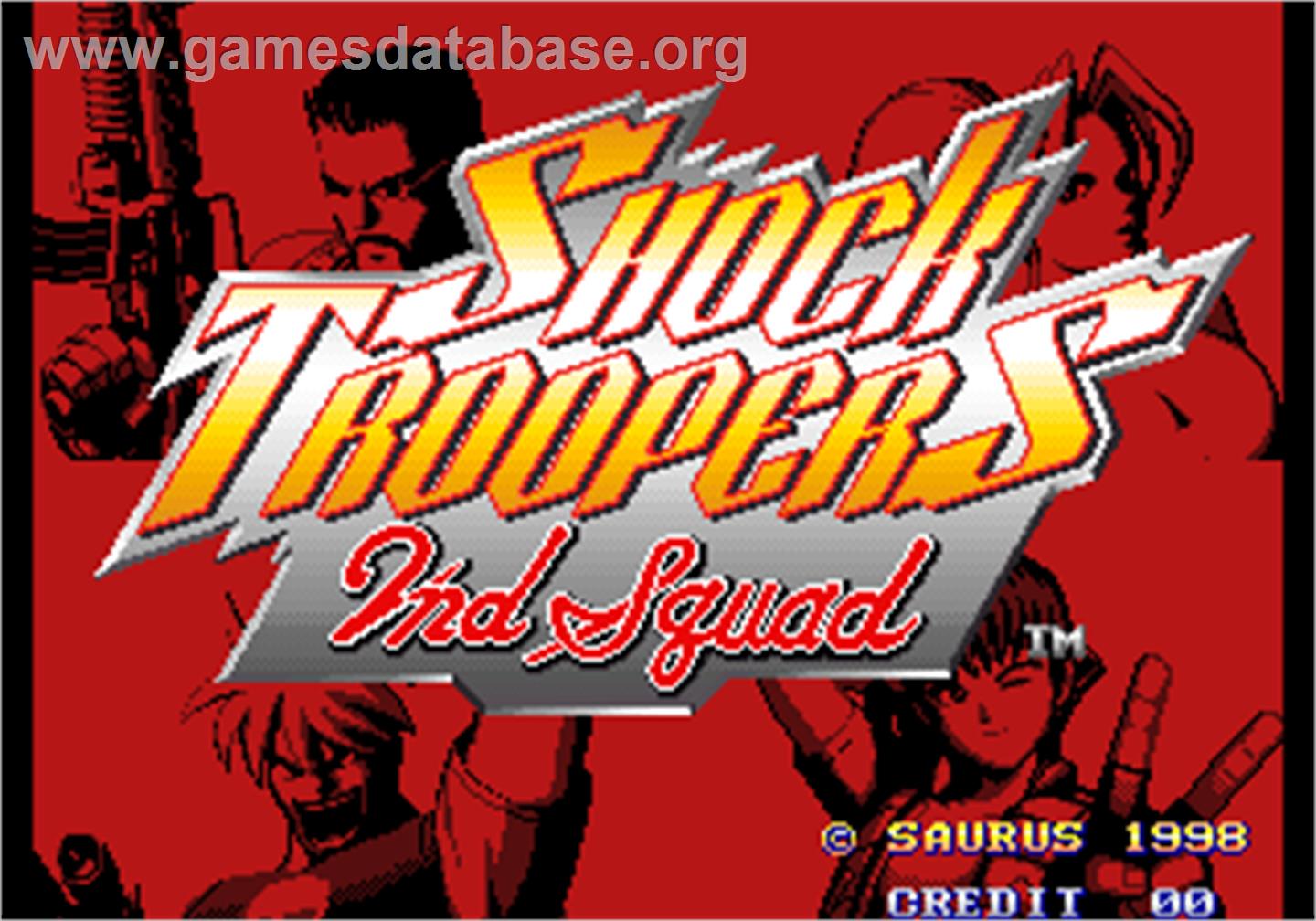 Shock Troopers - 2nd Squad - Arcade - Artwork - Title Screen