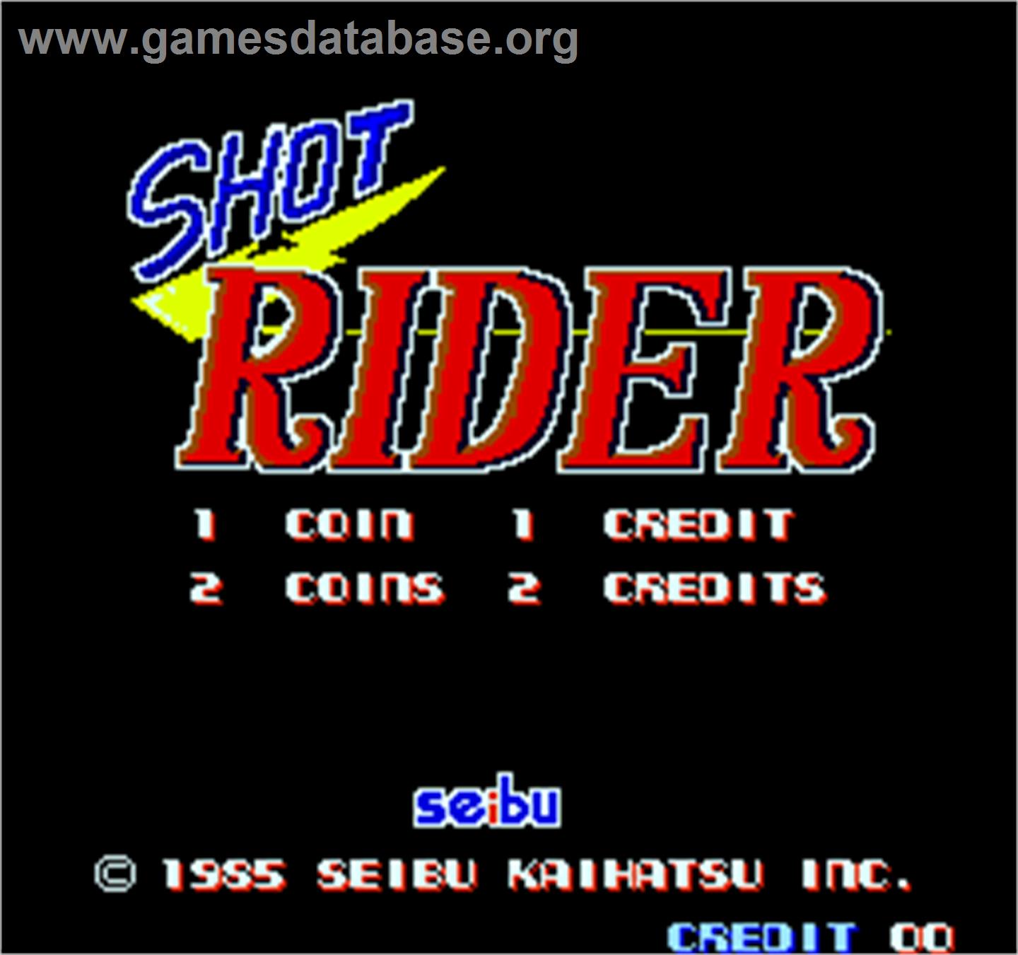 Shot Rider - Arcade - Artwork - Title Screen