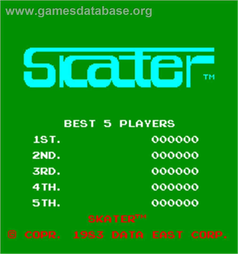 Skater - Arcade - Artwork - Title Screen