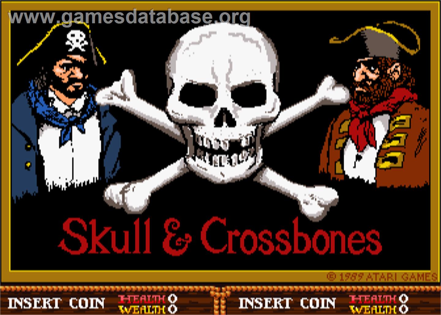 Skull & Crossbones - Arcade - Artwork - Title Screen