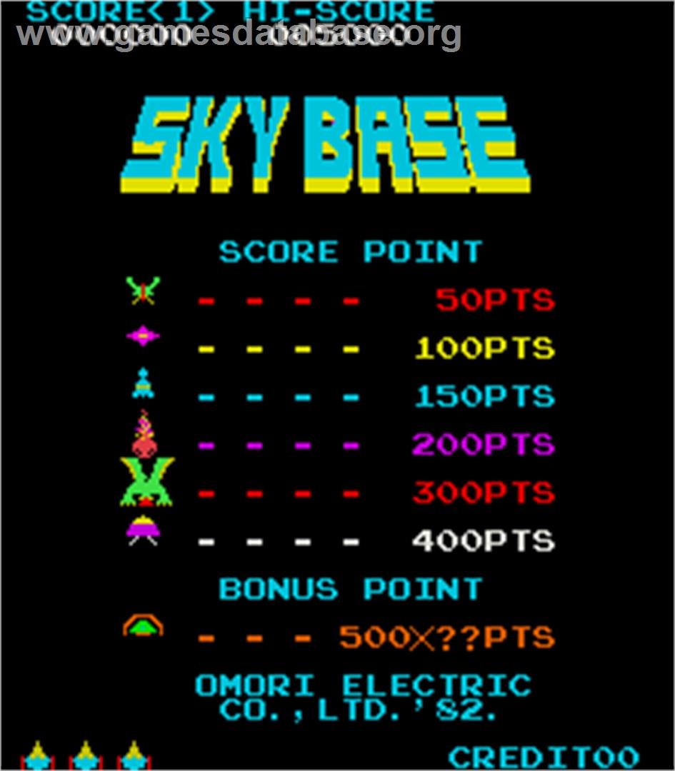 Sky Base - Arcade - Artwork - Title Screen