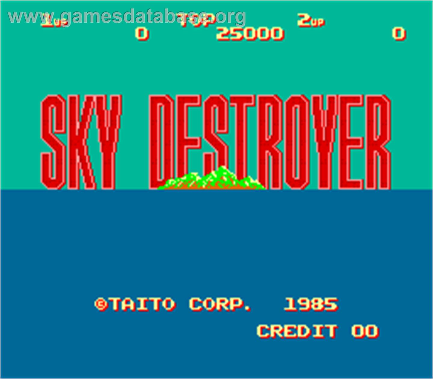 Sky Destroyer - Arcade - Artwork - Title Screen