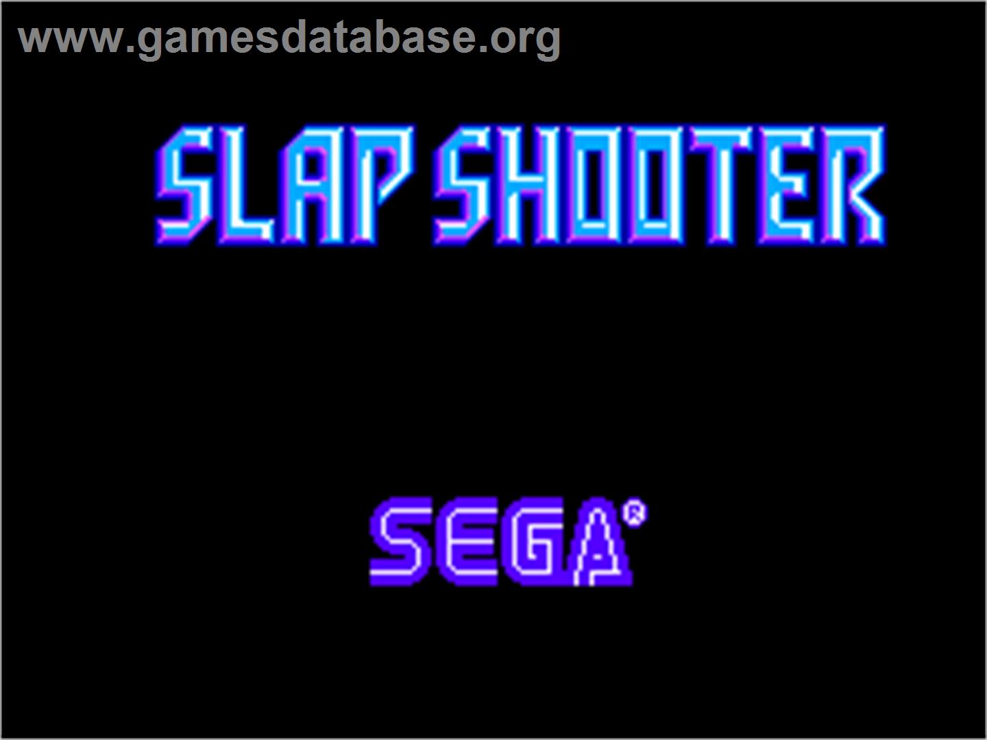 Slap Shooter - Arcade - Artwork - Title Screen