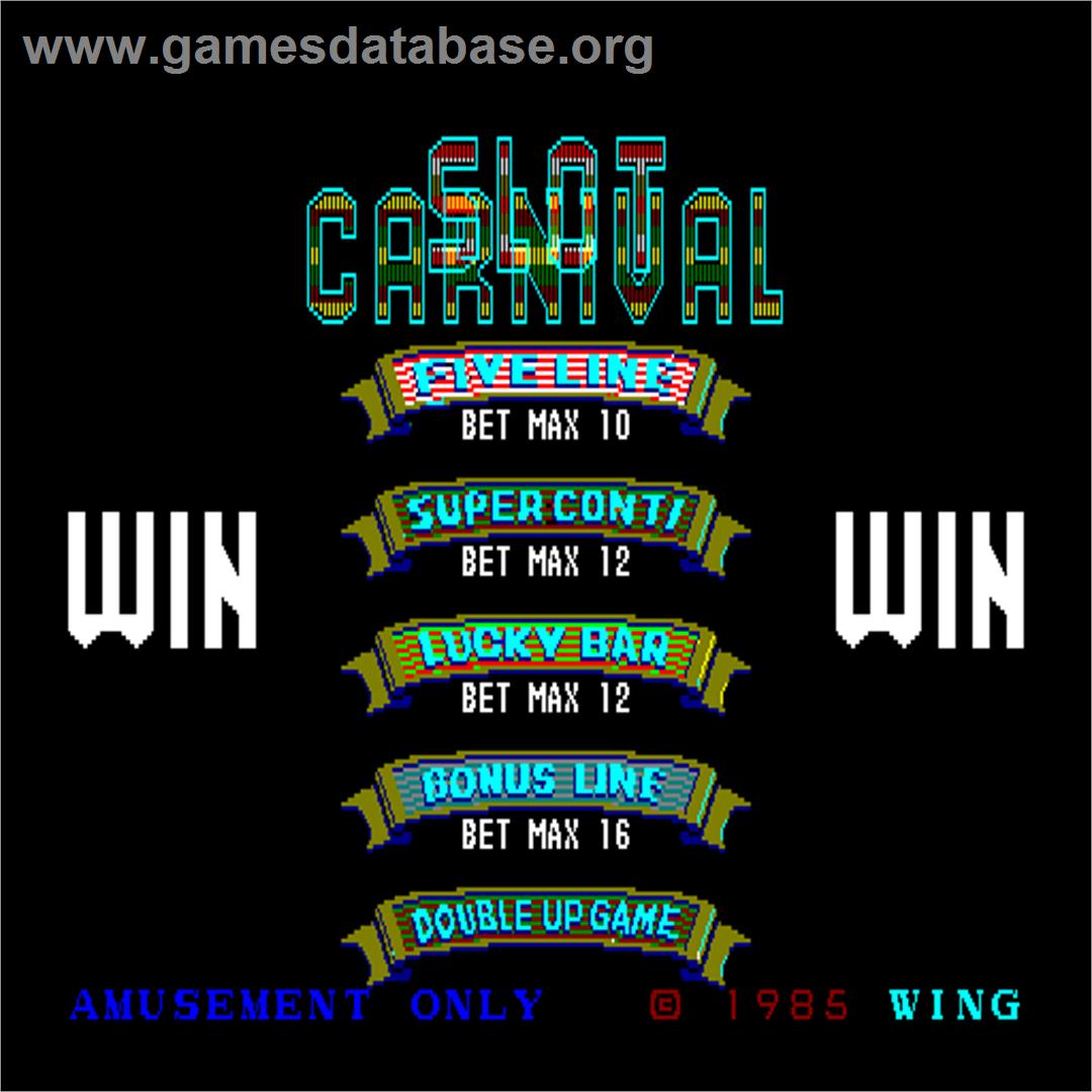Slot Carnival - Arcade - Artwork - Title Screen