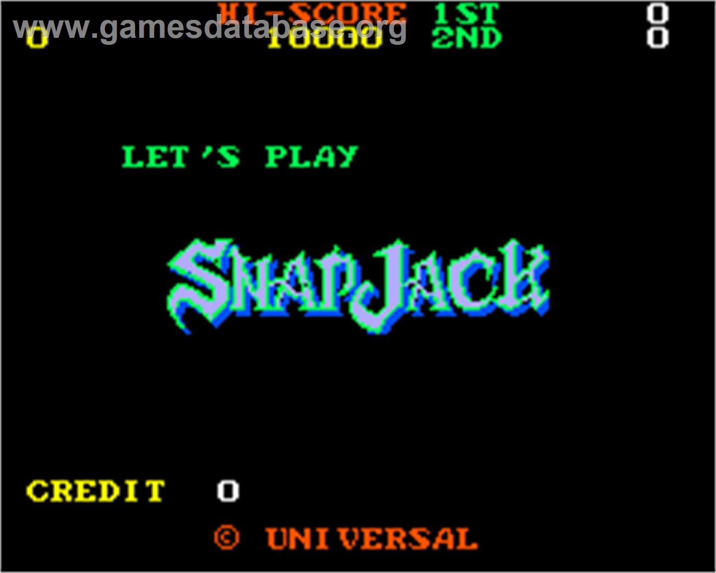 Snap Jack - Arcade - Artwork - Title Screen